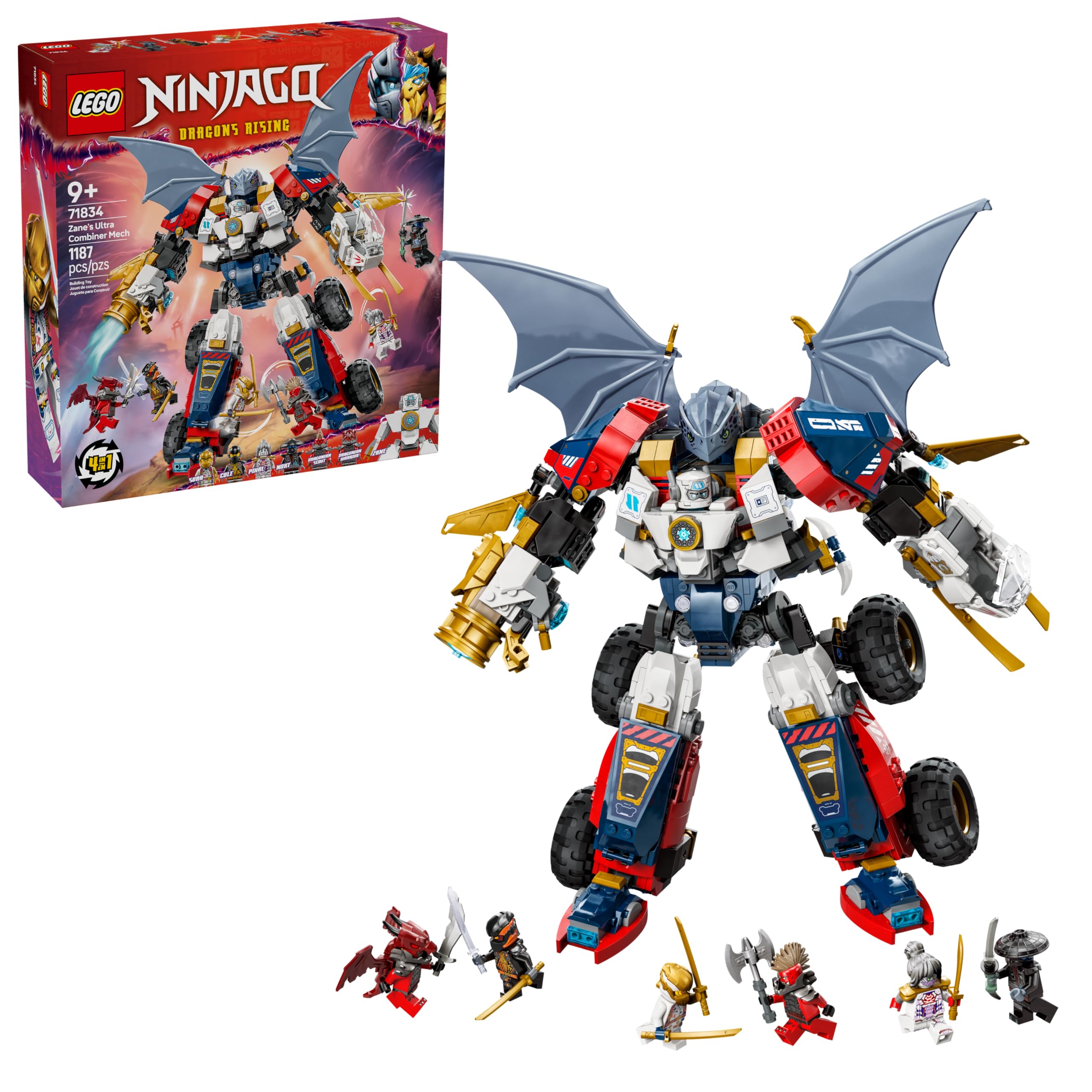 LEGO Ninjago Ultrameca Combinador do Zane 71834 | Amazon.com.br